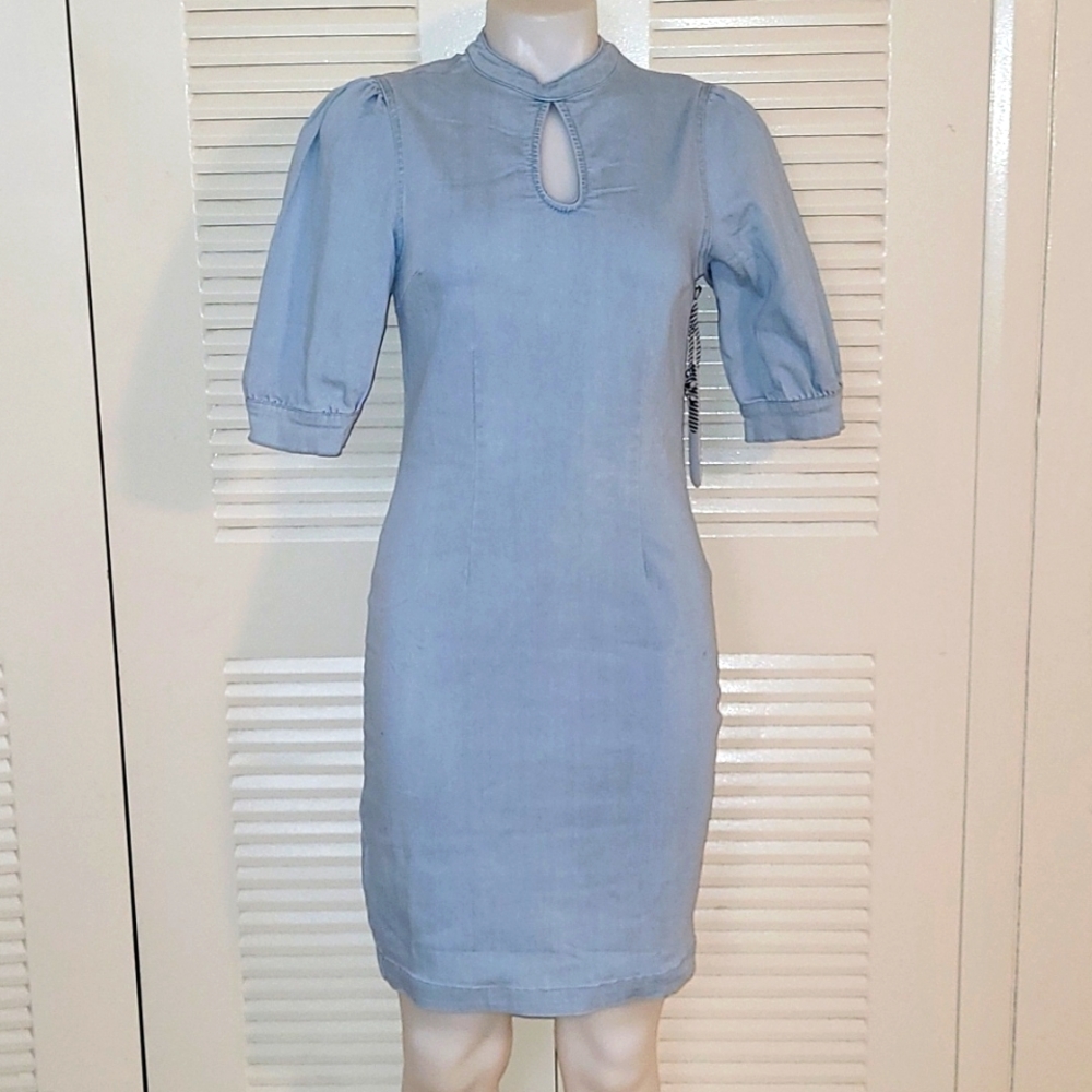 Elegant Blue Women's Dress